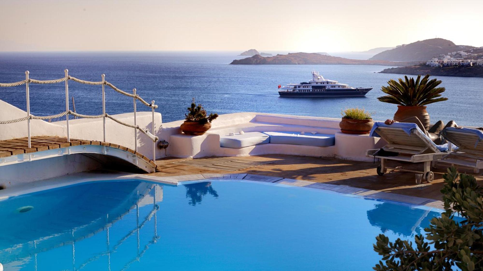 La Vie In Blue Villa Ornos  Exterior photo